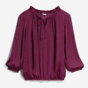 Ruffled Neck Blouse